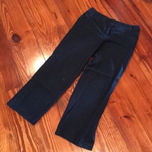 Ann Taylor Loft blue wide leg Capri length pants 6